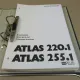 Atlas 220.1 255.1 Ersatzteilliste Parts List Pieces Rechange Hydraulikplan 1993