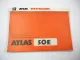 Atlas 50E Radlader Ersatzteilliste Spare Parts List Catalogue pieces 1996