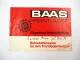 Baas Frontlader Anbauanleitung Betriebsanleitung Bedienung 1978