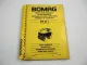 Bomag BW85T Grabenwalze Ersatzteilliste Spare Parts Catalogue 1993