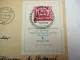 Brief DDR mit Block 10 Briefmarkenausstellung 1954 Tag der Briefmarke