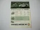 Castrol Motor Oil Motorsport Rennen Motorrad Auto Boot Prospekt 1962