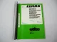 Claas 270F Mähwerk Ersatzteilliste Spare Parts List 1989 Teilekatalog
