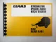 Claas Rollant 44 44S Betriebsanleitung Bedienungsanleitung Operators Manual Notice D´Utilisation
