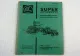 Claas Super 500 Automatic Betriebsanleitung Bedienung Ersatzteilliste 11/1961