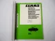 Claas WM31F Mähwerk Ersatzteilliste Spare Parts List 1986