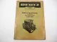 Deutz F4L F6L A4L A6L 514 Dieselmotor Betriebsanleitung & Instandsetzung 1961