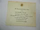 Einladung USA Präsident Weißes Haus President White House Washington 1950