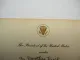 Einladung USA Präsident Weißes Haus President White House Washington 1950