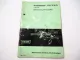 Fahr KH2 KH4 KH6 Kreiselheuer Serie 62A Betriebsanleitung Ersatzteilliste 1966