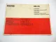 Fahr KM25 Kreiselmäher Ersatzteilliste Spare Parts List 1976