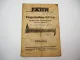 Fahr KP1-4 Fingerbalken für Mähwerk Betriebsanleitung Ersatzteilliste 1949