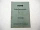 Fahr WD5 WD6 WD6K WD8K Gabelheuwender Betriebsanleitung Ersatzteilliste 1957