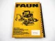 Faun F1110 Radlader Ersatzteilliste Teilekatalog Parts List Pieces rechange 1984
