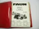 Faun HK 100.05 Mobilkran Ersatzteilliste Spare Parts List Fahrgestell Chassis