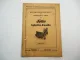 Fella Zapfwellen Graszetter Betriebsanleitung Ersatzteilliste 1953