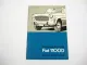 Fiat 1100D type 103 G.1 Berline et familiale Notice d entretien 1964