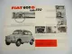 Fiat 600D PKW Motor 770 mit 25 PS Prospekt 1960er Jahre