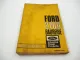 Ford 2700 Baureihe 4 & 6 Zyl. 2701E 2703E 2704E Motor Werkstatthandbuch 1969