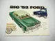 Ford Big 52 V8 Mainline Customline Crestline Victoria Prospekt Brochure 1952
