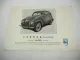 Ford Taunus Standard G73 PKW Prospekt Technische Daten ca. 1949