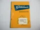 Güldner AB ABL Hydraulische Anlage für Schlepper Bedienungsanleitung 1957
