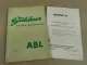 Güldner ABL A2BL Ersatzteilliste Reparaturanweisung 1958/1959