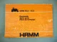 Hamm GRW10.3 15.3 Walze Ersatzteilliste Spare Parts Pieces de rechange 1990