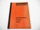 HANOMAG B30c Radlader Betriebsanleitung Wartung Schaltplan 1973