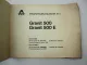 Hanomag Granit 500 500E Schlepper Ersatzteilkatalog Ersatzteilliste 1968