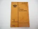 Hanomag R12 R18 R24 Schlepper Hydraulikanlage Handbuch 1956