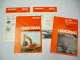 Hanomag R70 R70LC Raupenbagger Greifer 4x Prospekt ca. 1973