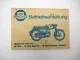 Hercules K50 Sport Super Sport Motorrad m. Sachs Motor Betriebsanleitung Wartung