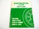 Honda Lead NH 125 Werkstatthandbuch Nachtrag Shop Manual Supplement 1983