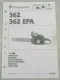 Husqvarna 362 EPA Kettensäge Motorsäge Ersatzteilbildkatalog Ersatzteilliste 98