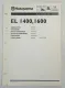 Husqvarna EL 1400 1600 Kettensäge Motorsäge Ersatzteilbild-Katalog Parts List 98