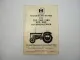 IHC 323 353 383 423 453 Ackerschlepper Technische Daten 10/1972