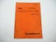 Isuzu C221 Engine for TCM Forklift Truck Parts Manual Ersatzteilliste Englisch