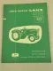John Deere Lanz 500 Dieselschlepper Ersatzteilliste Ersatzteilkatalog 1/1963