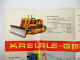 Kaelble Gmeinder PR 410 610 615 661 800 Planierraupe Prospekt 1960/70er Jahre