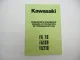 Kawasaki FA 76 130 210 Diesel Engine Motor Operation Manual Betriebsanleitung