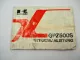 Kawasaki GPZ500S EX500 A5 B4 Betriebsanleitung 1990 Bedienung Wartung Schaltplan