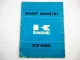 Kawasaki KZ400 Motorcycle Service Shop Repair Manual 1974/75