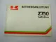 Kawasaki Z750 belt drive K1 Betriebsanleitung 1982 Bedienung Schaltplan Wartung