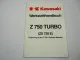 Kawasaki Z750 Turbo E1 Werkstatthandbuch Ergänzung Reparaturanleitung