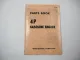 Komatsu 4P Gasoline Engine FG 10 14 15 18 N L D -15 Forklift Parts Book 1989