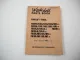 Komatsu FB 10 13 14 15 18 RS RL RJS RJL RJWS RJWL -5 Forklift Parts List 1985