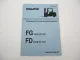 Komatsu FG FD 15 18 (T) -1E1 Gabelstapler Betriebsanleitung Wartung 1996
