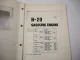 Komatsu H-20 H20 Gasoline Engine FG 10 15 18 20 25 30 Forklift Parts Book 1981