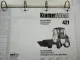 Kramer Allrad 421 Schaufellader Ersatzteilliste Ersatzteilkatalog